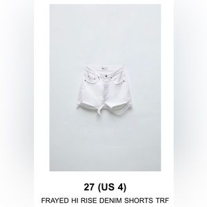 Zara denim shorts